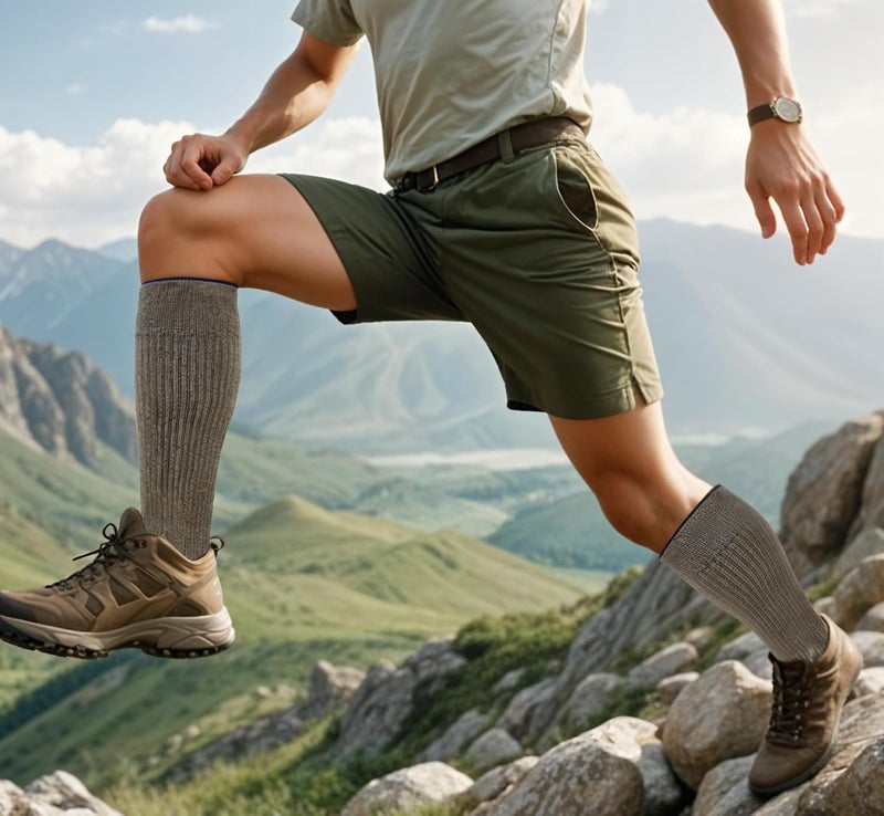 Dr Motion Outdoor Compression Knee-High Socks For Men - Image 2